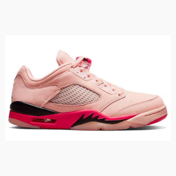 Pink / Red Nike Retro Low Arctic Sneakers Women's Air Jordan 5 | JD-451KZ