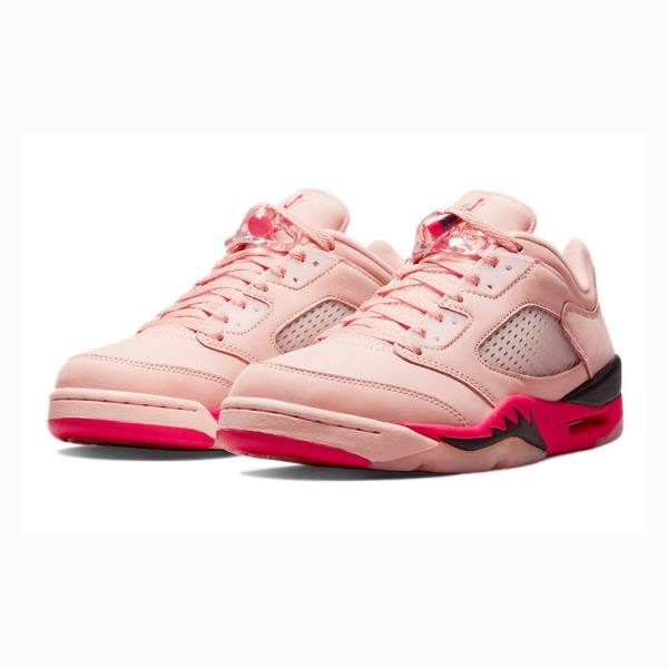 Pink / Red Nike Retro Low Arctic Sneakers Women's Air Jordan 5 | JD-451KZ