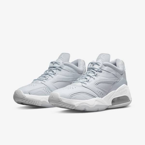 Platinum / White / Grey Nike Point Lane Running Shoes Men's Air Jordan | NK504RQB