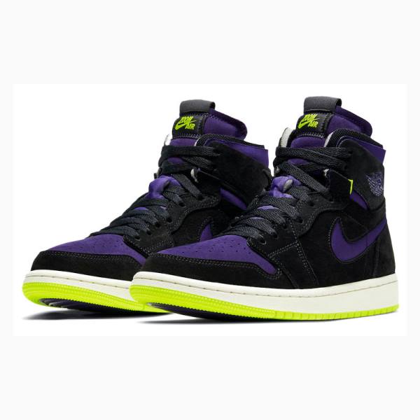 Purple / Black / Green Nike Zoom Air CMFT Halloween Sneakers Women's Air Jordan 1 | JD-198LG