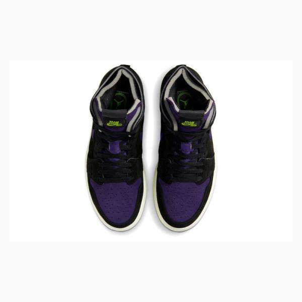 Purple / Black / Green Nike Zoom Air CMFT Halloween Sneakers Women's Air Jordan 1 | JD-198LG