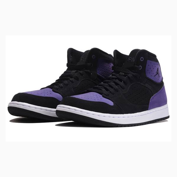 Purple / Black Nike Access Basketball Shoes Men's Air Jordan | JD-549YB