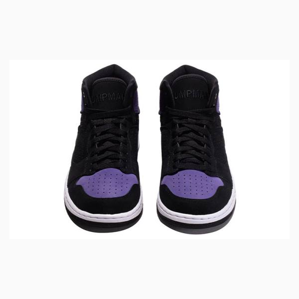 Purple / Black Nike Access Basketball Shoes Men's Air Jordan | JD-549YB