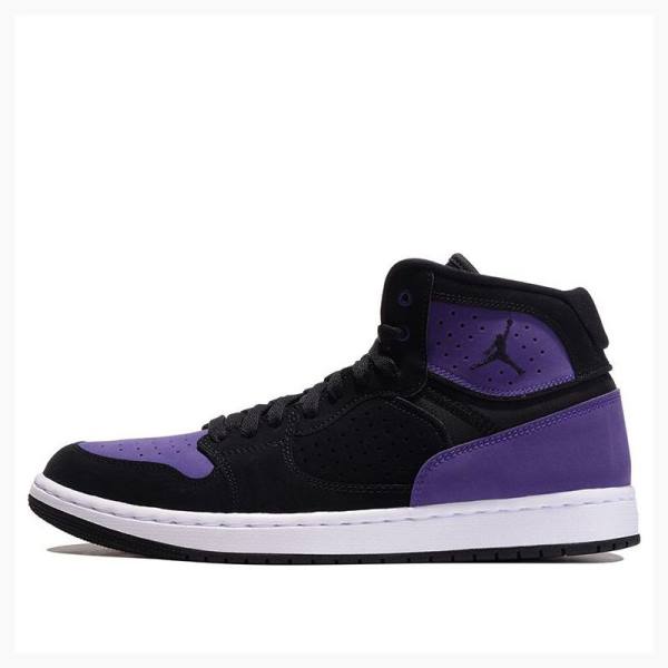 Purple / Black Nike Access Basketball Shoes Men\'s Air Jordan | JD-549YB