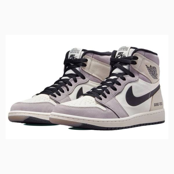 Purple / Black Nike High Element Gore-Tex Light Bone Basketball Shoes Men's Air Jordan 1 | JD-618TS