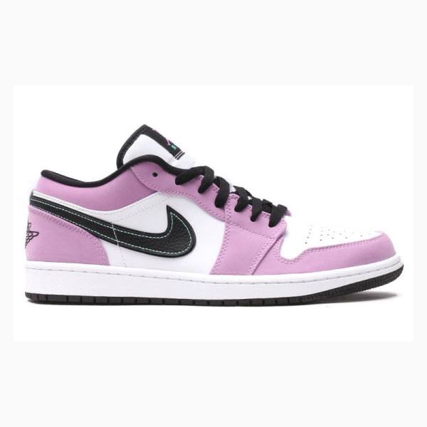 Purple / Black Nike Low SE 'Light Purple' Sneakers Men's Air Jordan 1 | JD-035MJ