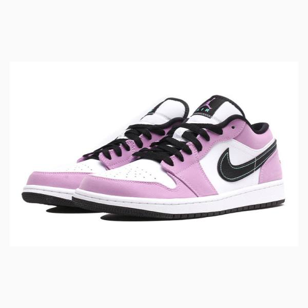 Purple / Black Nike Low SE 'Light Purple' Sneakers Men's Air Jordan 1 | JD-035MJ