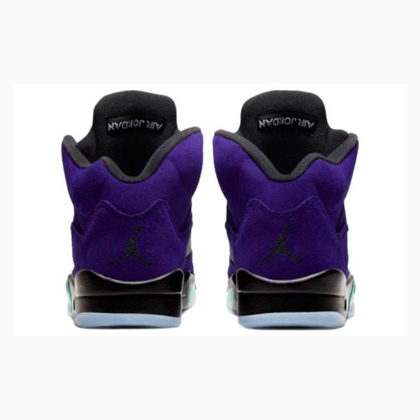 Purple / Black Nike Retro Alternate Grape Basketball Shoes Men's Air Jordan 5 | JD-821QC