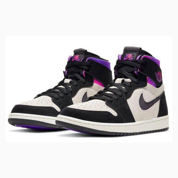 Purple / Black Nike Zoom CMFT PSG PSG Basketball Shoes Men's Air Jordan 1 | JD-436ZH