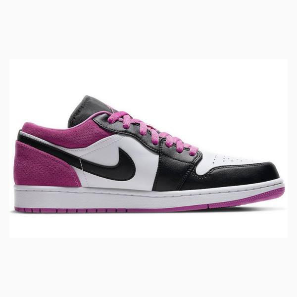 Purple Nike Low SE Active Fuchsia Sneakers Men's Air Jordan 1 | JD-813SW