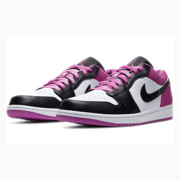 Purple Nike Low SE Active Fuchsia Sneakers Men's Air Jordan 1 | JD-813SW