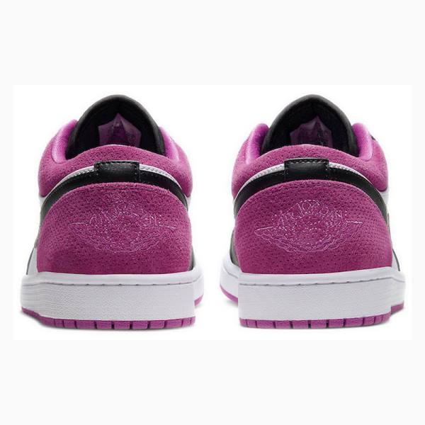 Purple Nike Low SE Active Fuchsia Sneakers Men's Air Jordan 1 | JD-813SW