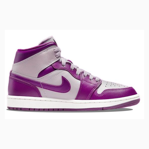 Purple Nike Mid Magenta Basketball Shoes Women's Air Jordan 1 | JD-086UY