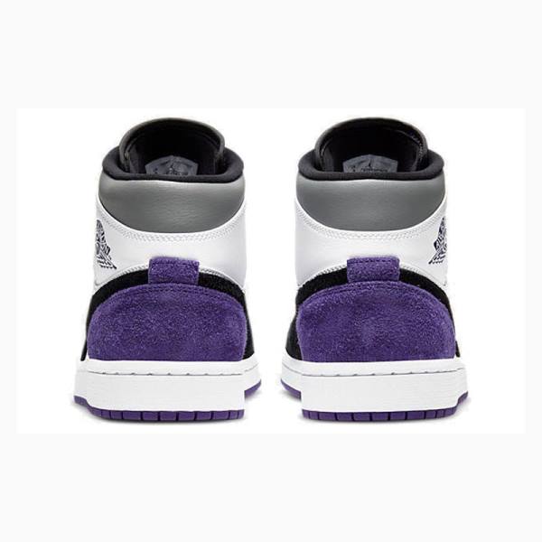 Purple Nike Mid SE Basketball Shoes Men's Air Jordan 1 | JD-412IZ