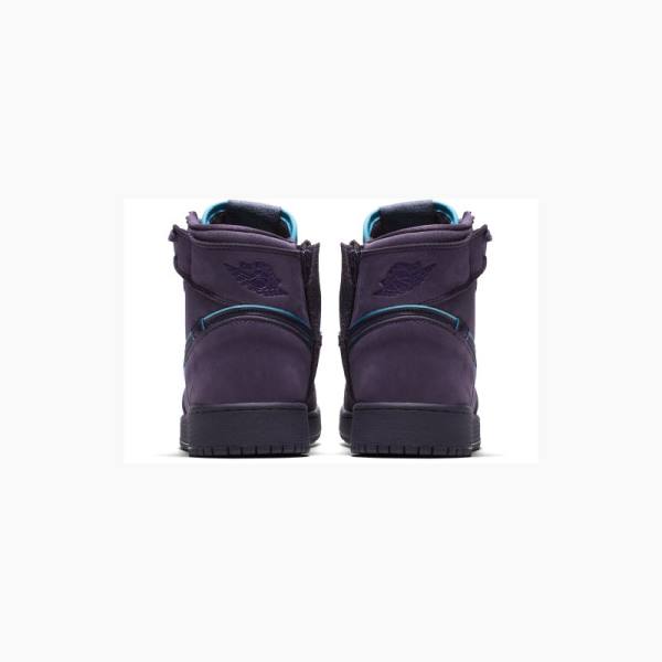 Purple Nike Rebel XX Dark Raisin Basketball Shoes Women's Air Jordan 1 | JD-518GI