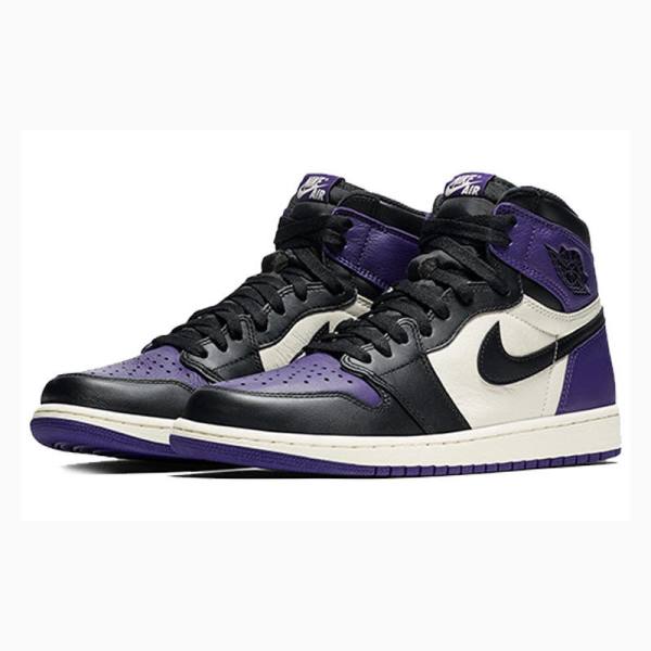 Purple Nike Retro High OG Court Basketball Shoes Men's Air Jordan 1 | JD-072NF