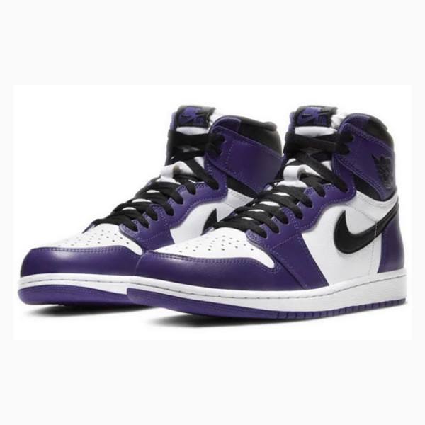 Purple Nike Retro High OG Court Basketball Shoes Men's Air Jordan 1 | JD-314PZ