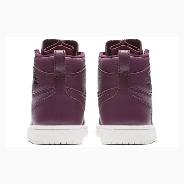 Purple Nike Retro High Zip Bordeaux Basketball Shoes Women's Air Jordan 1 | JD-268BU