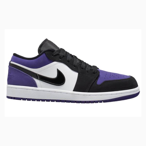 Purple Nike Retro Low Court Sneakers Men's Air Jordan 1 | JD-641GF