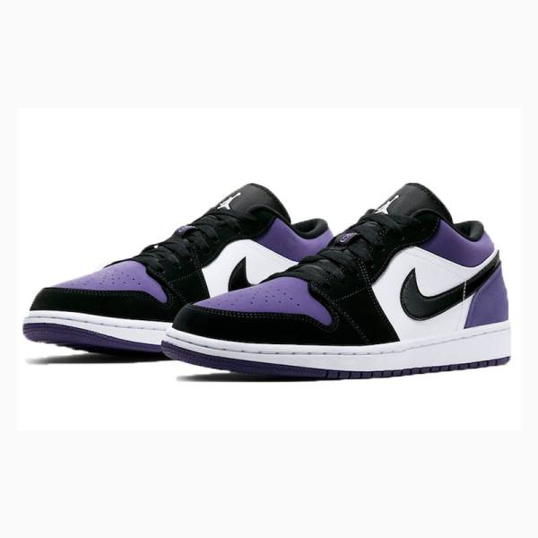 Purple Nike Retro Low Court Sneakers Men's Air Jordan 1 | JD-641GF