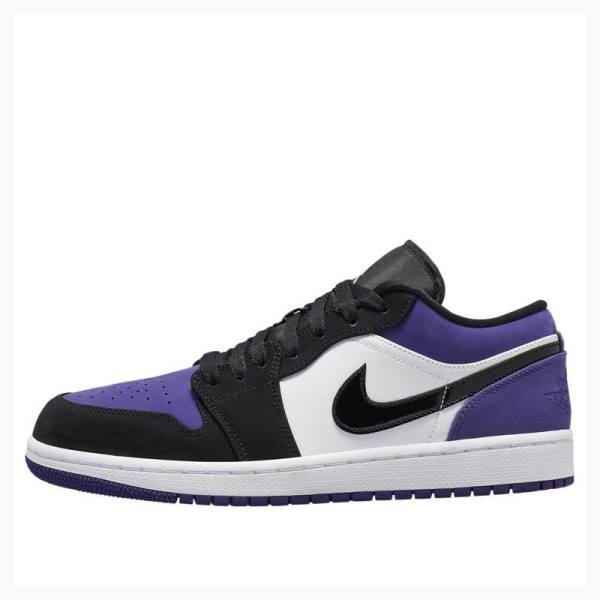 Purple Nike Retro Low Court Sneakers Men\'s Air Jordan 1 | JD-641GF