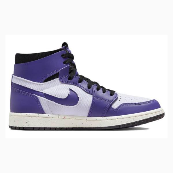 Purple Nike Zoom Air CMFT Dark Iris Basketball Shoes Men's Air Jordan 1 | JD-982IE