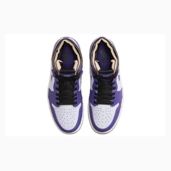 Purple Nike Zoom Air CMFT Dark Iris Basketball Shoes Men's Air Jordan 1 | JD-982IE