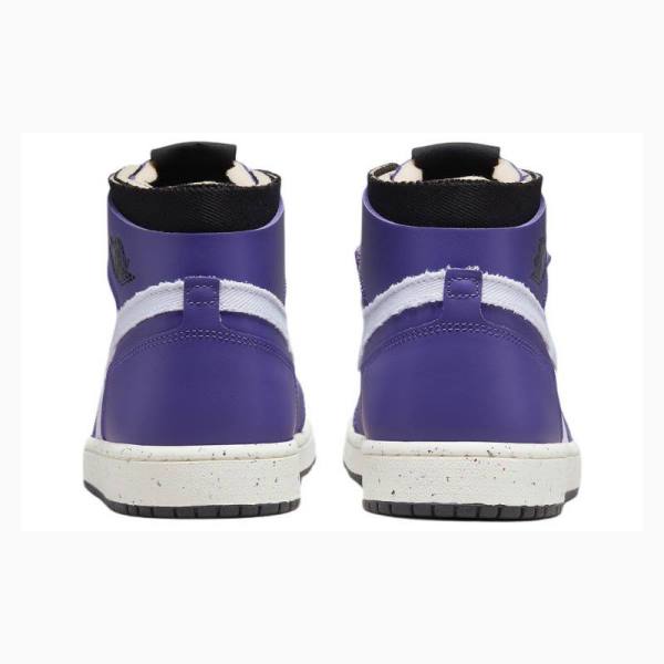 Purple Nike Zoom Air CMFT Dark Iris Basketball Shoes Men's Air Jordan 1 | JD-982IE