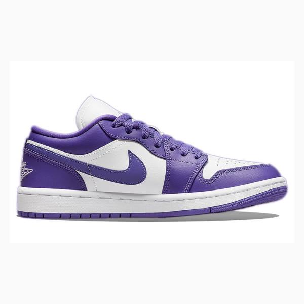 Purple / White Nike Low Psychic Sneakers Women's Air Jordan 1 | JD-910WS