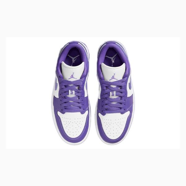 Purple / White Nike Low Psychic Sneakers Women's Air Jordan 1 | JD-910WS