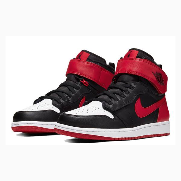 Red / Black Nike High Flyease Black Gym Red Basketball Shoes Men's Air Jordan 1 | JD-208FE