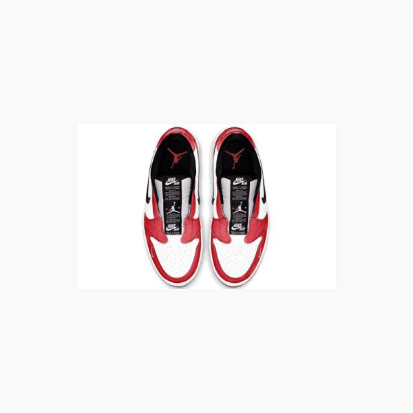 Red / Black Nike Low Chicago Sneakers Women's Air Jordan 1 | JD-712TU