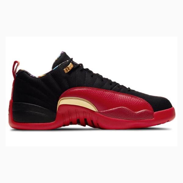 Red / Black Nike Low Super Bowl Sneakers Men's Air Jordan 12 | JD-705NG