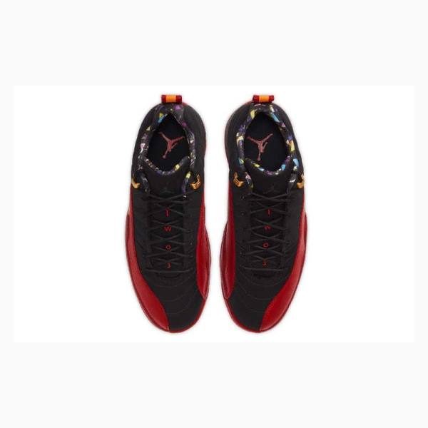 Red / Black Nike Low Super Bowl Sneakers Men's Air Jordan 12 | JD-705NG