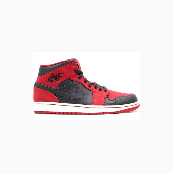 Red / Black Nike Mid Basketball Shoes Men's Air Jordan 1 | JD-923NS