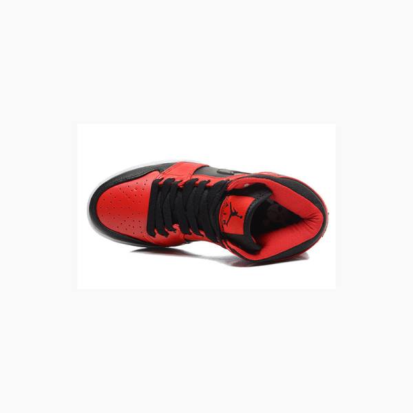 Red / Black Nike Mid Basketball Shoes Men's Air Jordan 1 | JD-923NS