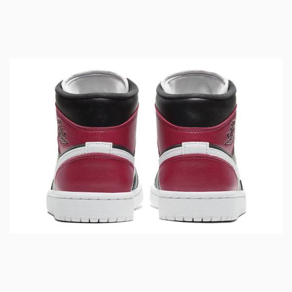 Red / Black Nike Mid Noble Basketball Shoes Women's Air Jordan 1 | JD-028PV