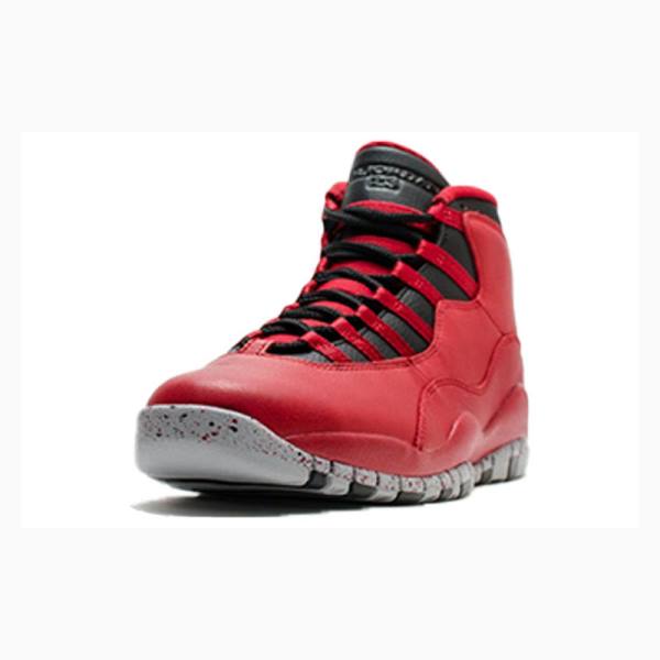 Red / Black Nike Retro 30TH Bulls Over Broadway Basketball Shoes Men's Air Jordan 10 | JD-843HQ