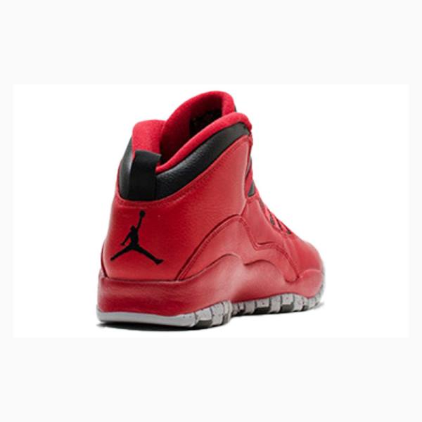 Red / Black Nike Retro 30TH Bulls Over Broadway Basketball Shoes Men's Air Jordan 10 | JD-843HQ