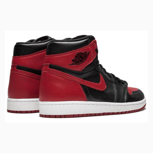 Red / Black Nike Retro High OG Banned Basketball Shoes Men's Air Jordan 1 | JD-468RA