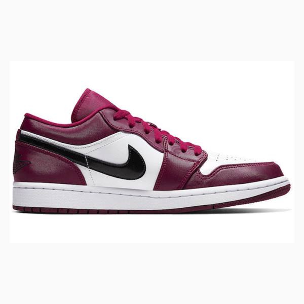 Red / Black Nike Retro Low Noble Sneakers Men's Air Jordan 1 | JD-975GP