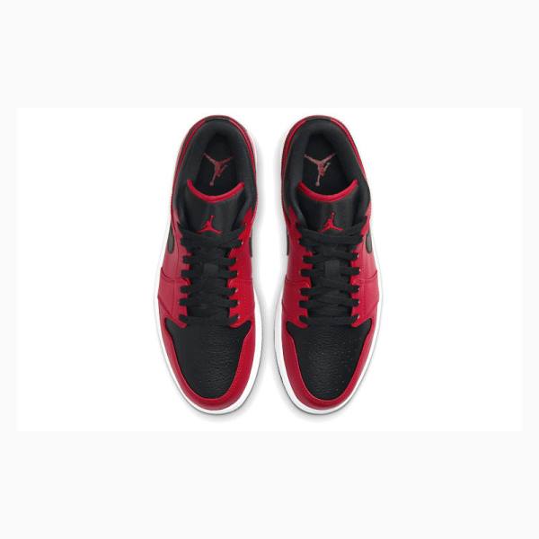 Red / Black Nike Retro Low Reverse Bred Sneakers Men's Air Jordan 1 | JD-653HZ