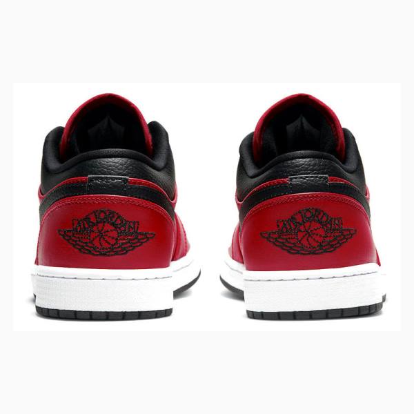 Red / Black Nike Retro Low Reverse Bred Sneakers Men's Air Jordan 1 | JD-653HZ