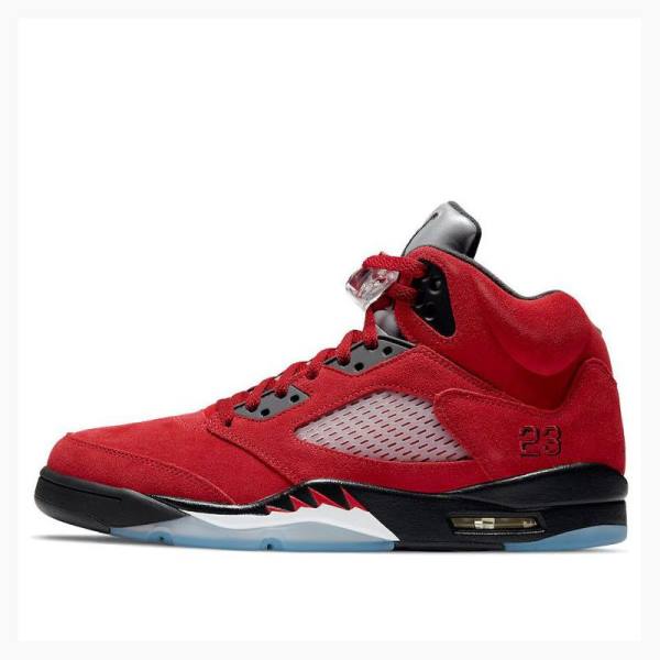 Red / Black Nike Retro Raging Bull Basketball Shoes Men\'s Air Jordan 5 | JD-514ZE