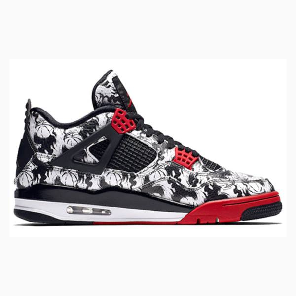 Red / Black Nike Retro SNGL DY Singles Day - Tattoo Basketball Shoes Men's Air Jordan 4 | JD-269LK