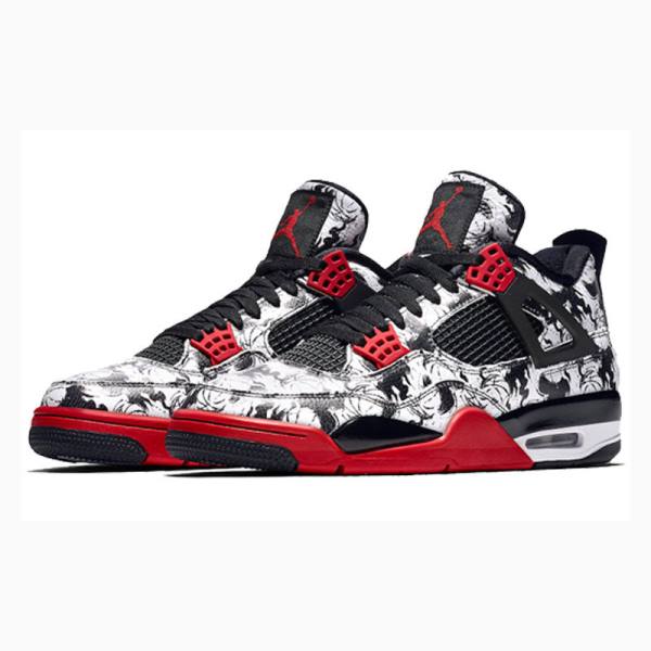 Red / Black Nike Retro SNGL DY Singles Day - Tattoo Basketball Shoes Men's Air Jordan 4 | JD-269LK