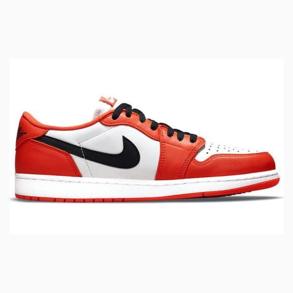 Red Nike Retro Low OG Starfish Sneakers Men's Air Jordan 1 | JD-791LN