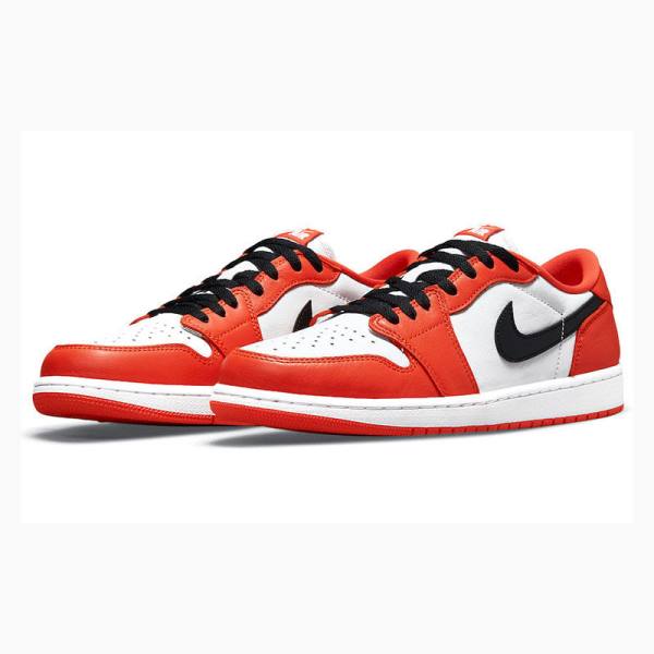 Red Nike Retro Low OG Starfish Sneakers Men's Air Jordan 1 | JD-791LN