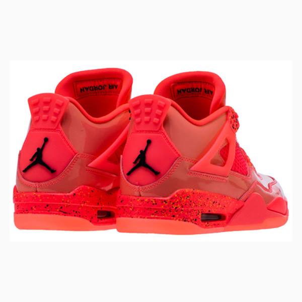 Red Nike Retro NRG Hot Punch Basketball Shoes Women's Air Jordan 4 | JD-873IX