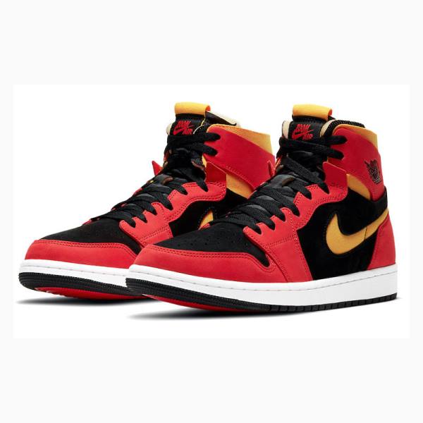 Red / Yellow Nike High Zoom Air CMFT Chile Basketball Shoes Men's Air Jordan 1 | JD-490BT